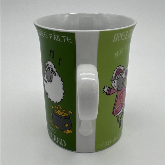 Ireland Green Sheep Mug "Céad Mile Fáilte" (a Hundred Thousand Welcomes) - Picture 4 of 8